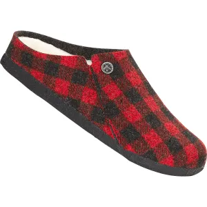 Women's Birkenstock Zermatt Plaid Red/Natural Wool