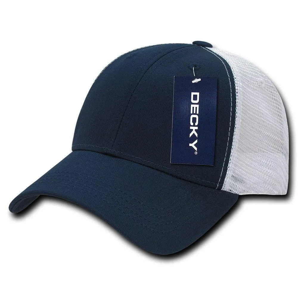 1 Dozen Decky 6 Panel Low Crown Mesh Golf Dad Caps Hats Wholesale Lots!!