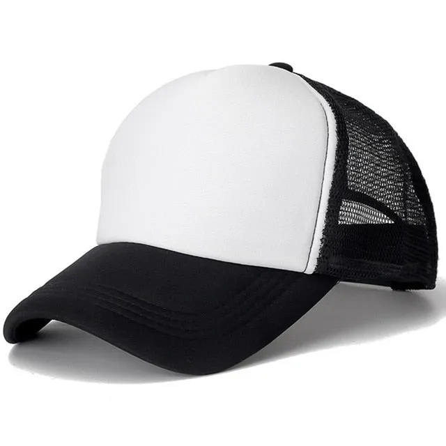 1 PCS Unisex Casual Plain Mesh Baseball Cap