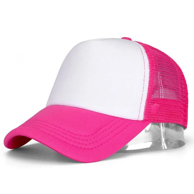 1 PCS Unisex Casual Plain Mesh Baseball Cap