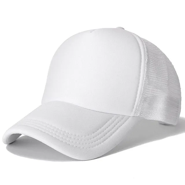 1 PCS Unisex Casual Plain Mesh Baseball Cap