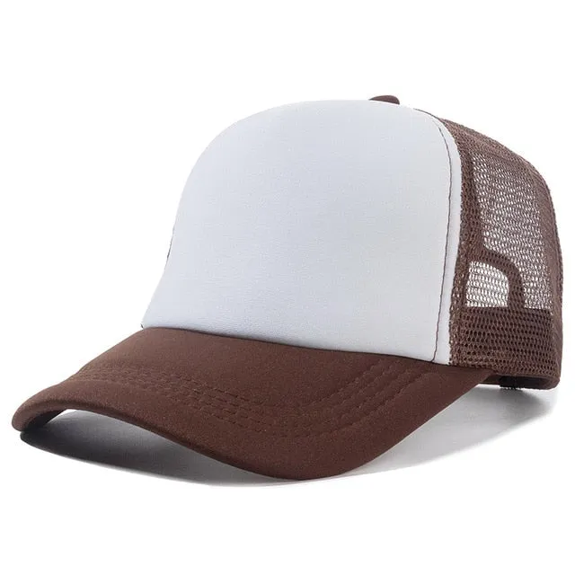 1 PCS Unisex Casual Plain Mesh Baseball Cap