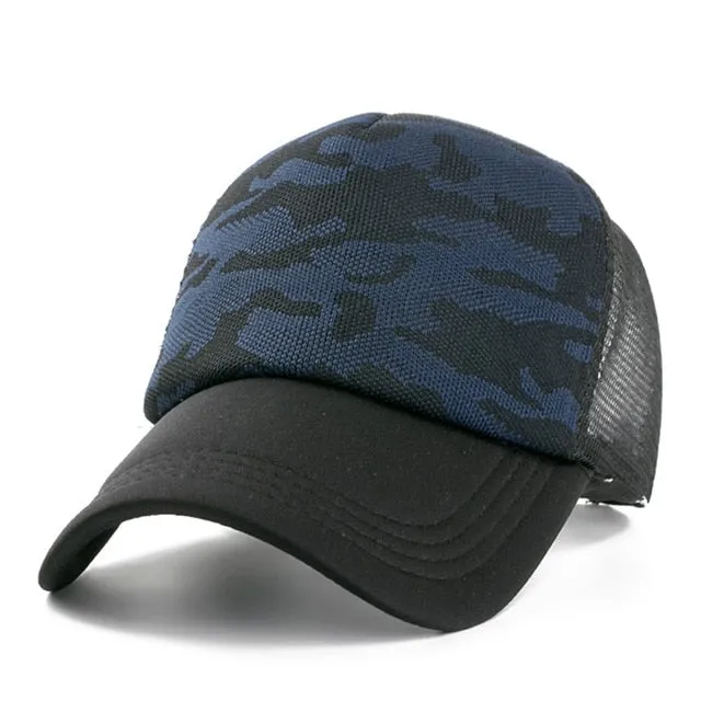 1 PCS Unisex Casual Plain Mesh Baseball Cap