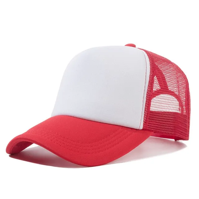 1 PCS Unisex Casual Plain Mesh Baseball Cap