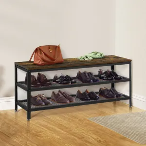 100cm 3-Tier Shoe Rack Bench