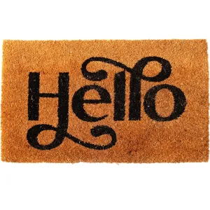 16x24 Inches Natural Coir Doormats For Outdoor Entrance - Hello Design