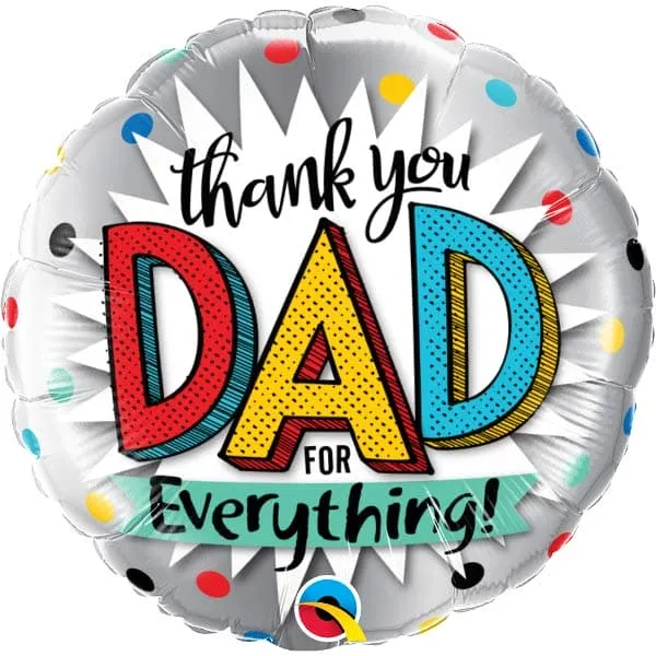 18" Thank You Dad For Everything Foil Balloon