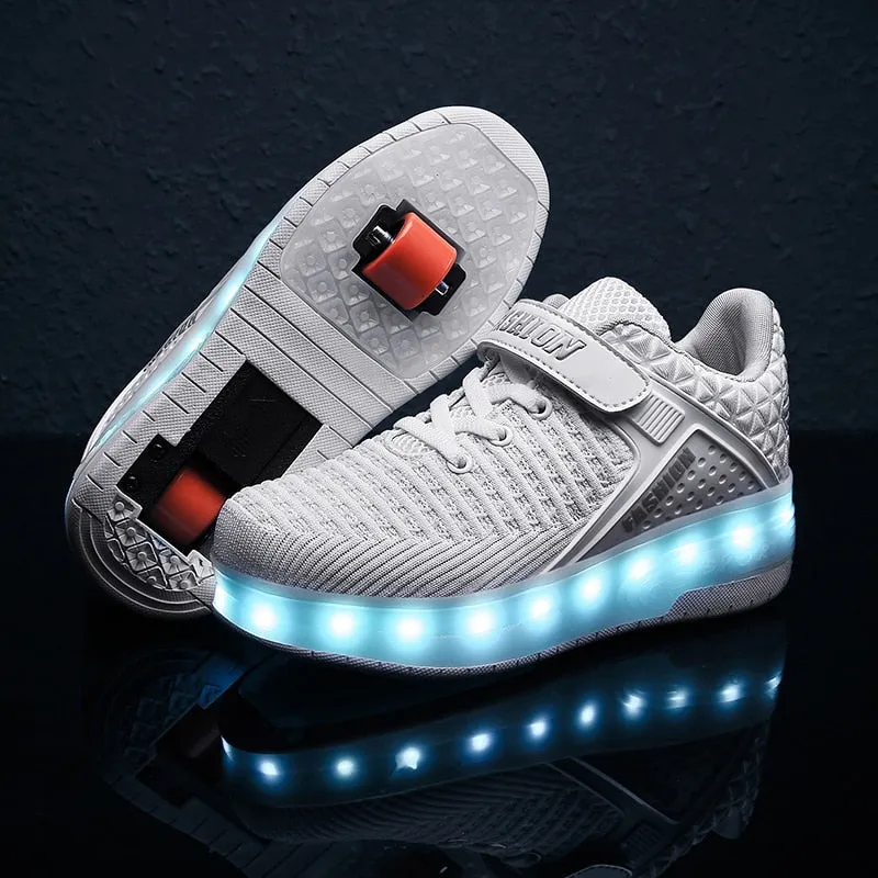 2019 New 29-40 USB Charging Children Sneakers