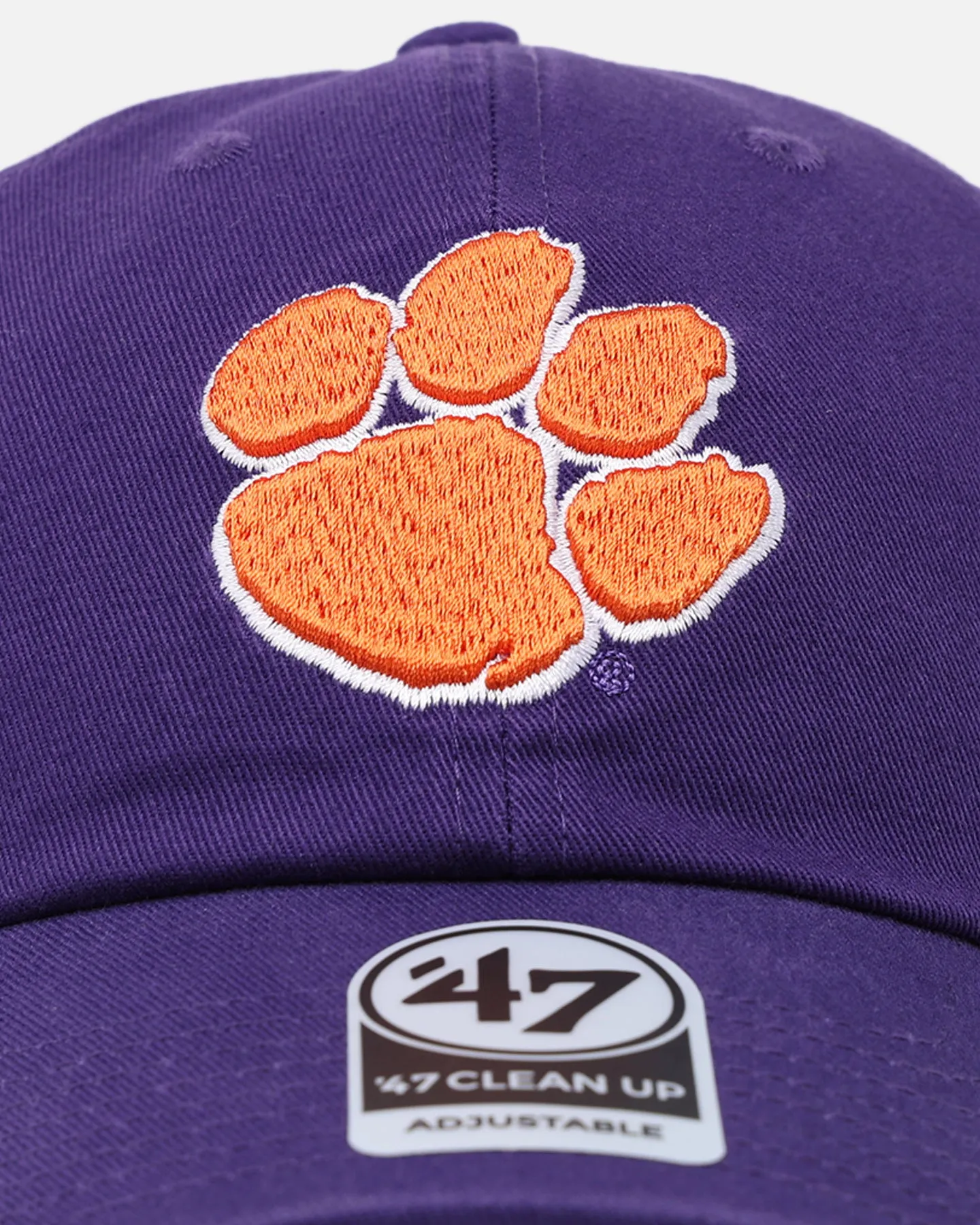 47 Brand Clemson Tigers 47 Clean Up Strapback Purple