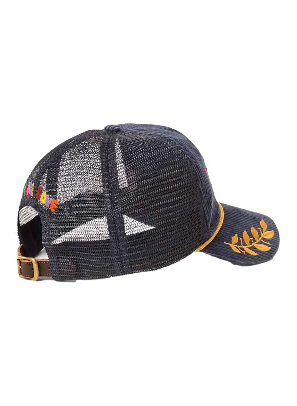 8 Wale Cord Cap - Navy