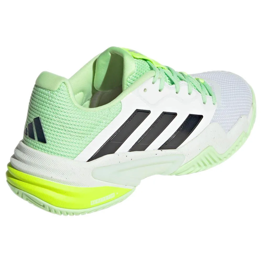 adidas Men's Barricade 13 - Cloud White/Semi Green Spark