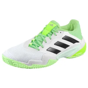 adidas Men's Barricade 13 - Cloud White/Semi Green Spark