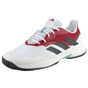 adidas Men's CourtJam Control - Cloud White/Better Scarlet