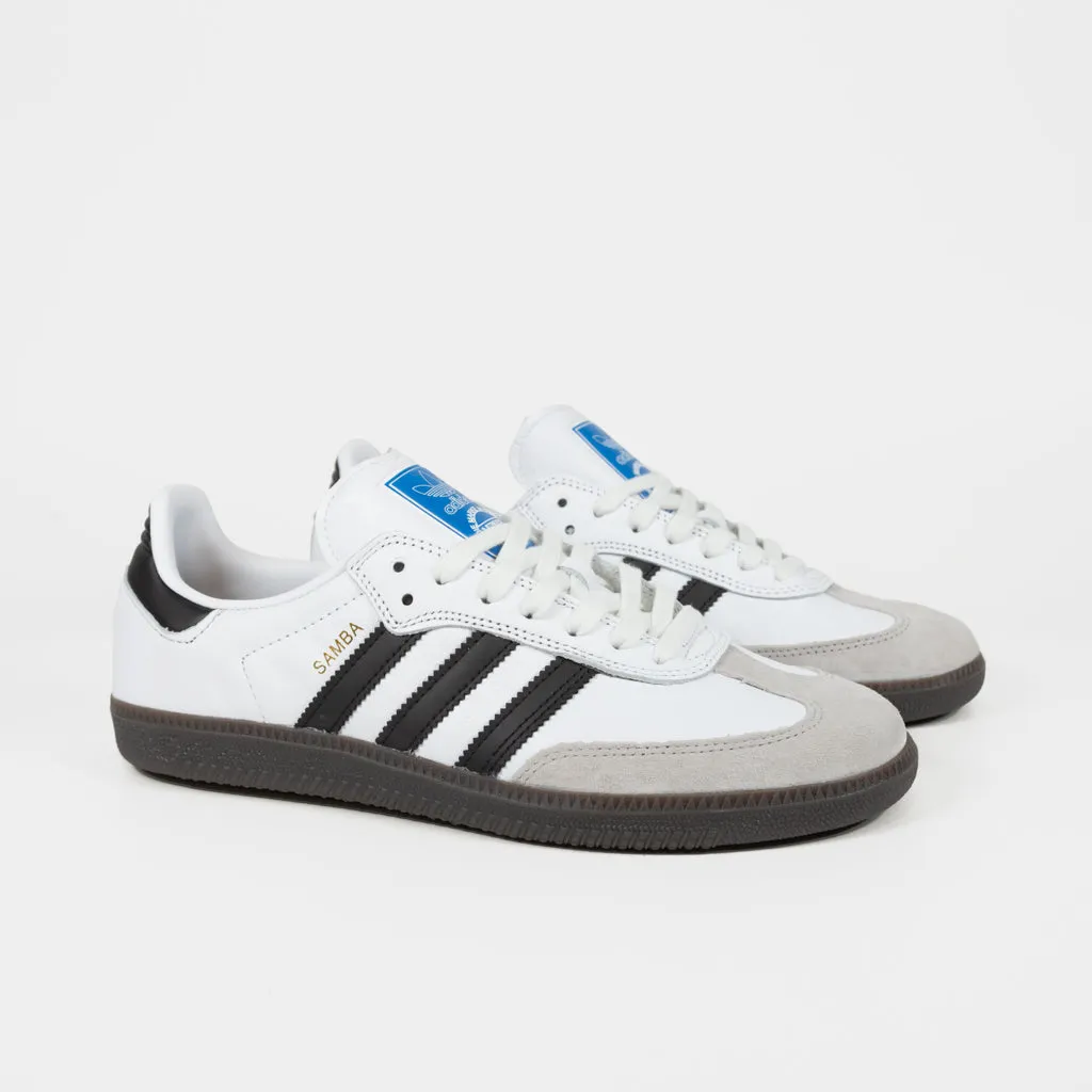 Adidas Skateboarding - Samba ADV Shoes - Footwear White / Core Black / Gum 5