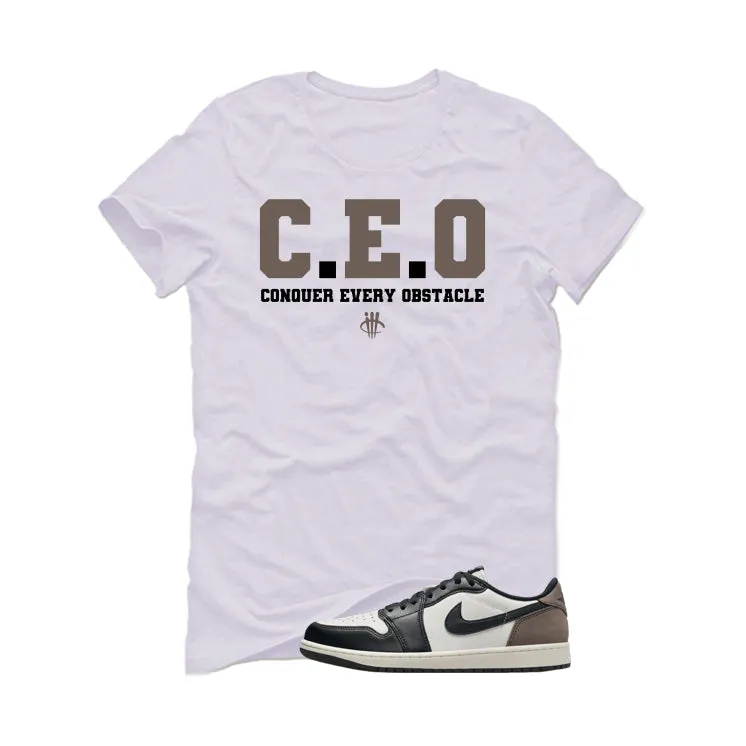 Air Jordan 1 Low OG Mocha White T-Shirt (CEO)| illcurrency