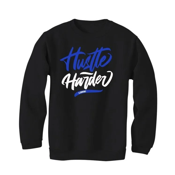 Air Jordan 1 Retro High OG “Game Royal” 2020 Black T-Shirt (Hustle Harder)