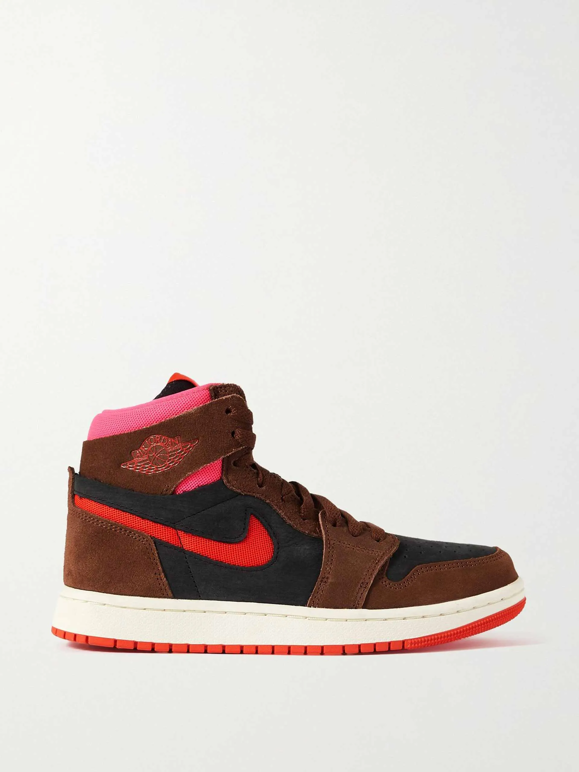 Air Jordan 1 Zoom CMFT 2 mesh-trimmed suede sneakers