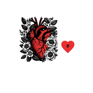 Air Jordan 3 Black Cement Black T-Shirt (Heart Flower)| illcurrency