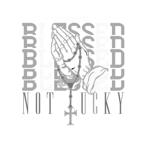 Air Jordan 4 Fear Pack Black T-Shirt (Blessed not lucky)| illcurrency