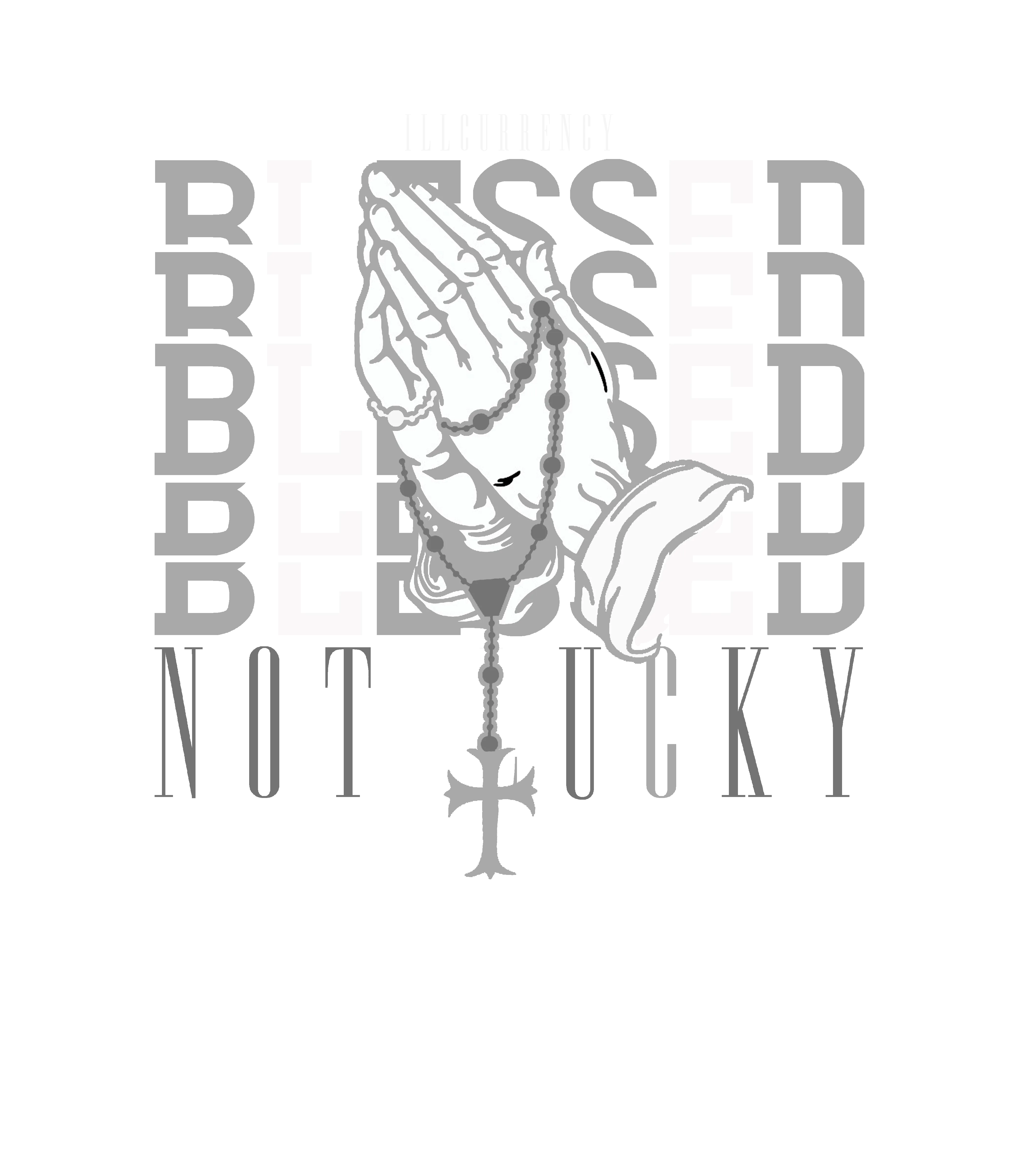 Air Jordan 4 Fear Pack Black T-Shirt (Blessed not lucky)| illcurrency