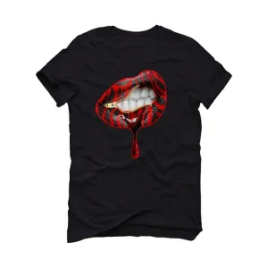 Air Jordan 5 Raging Bull Black T-Shirt (lips unsealed)