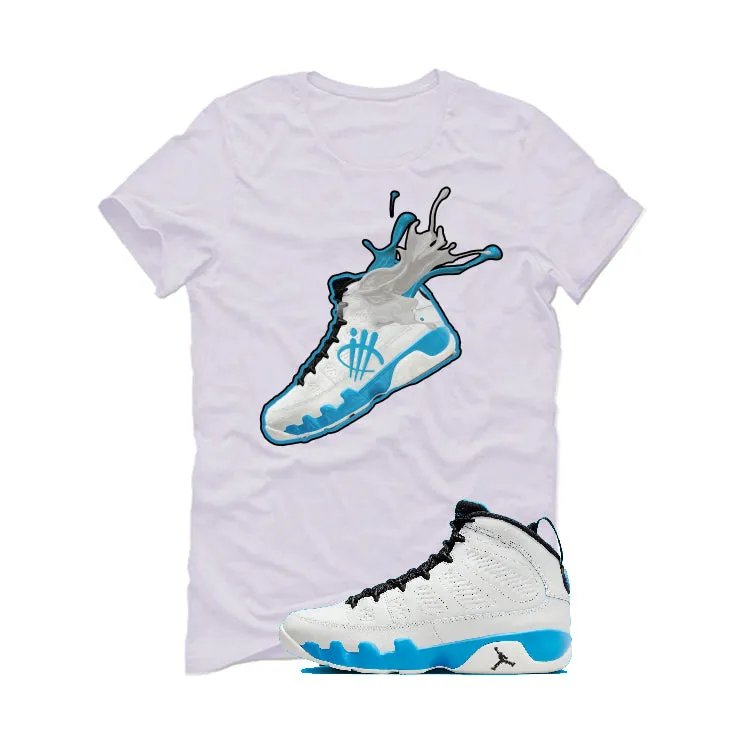 Air Jordan 9 “Powder Blue” | illcurrency White T-Shirt (SPLASH 9)