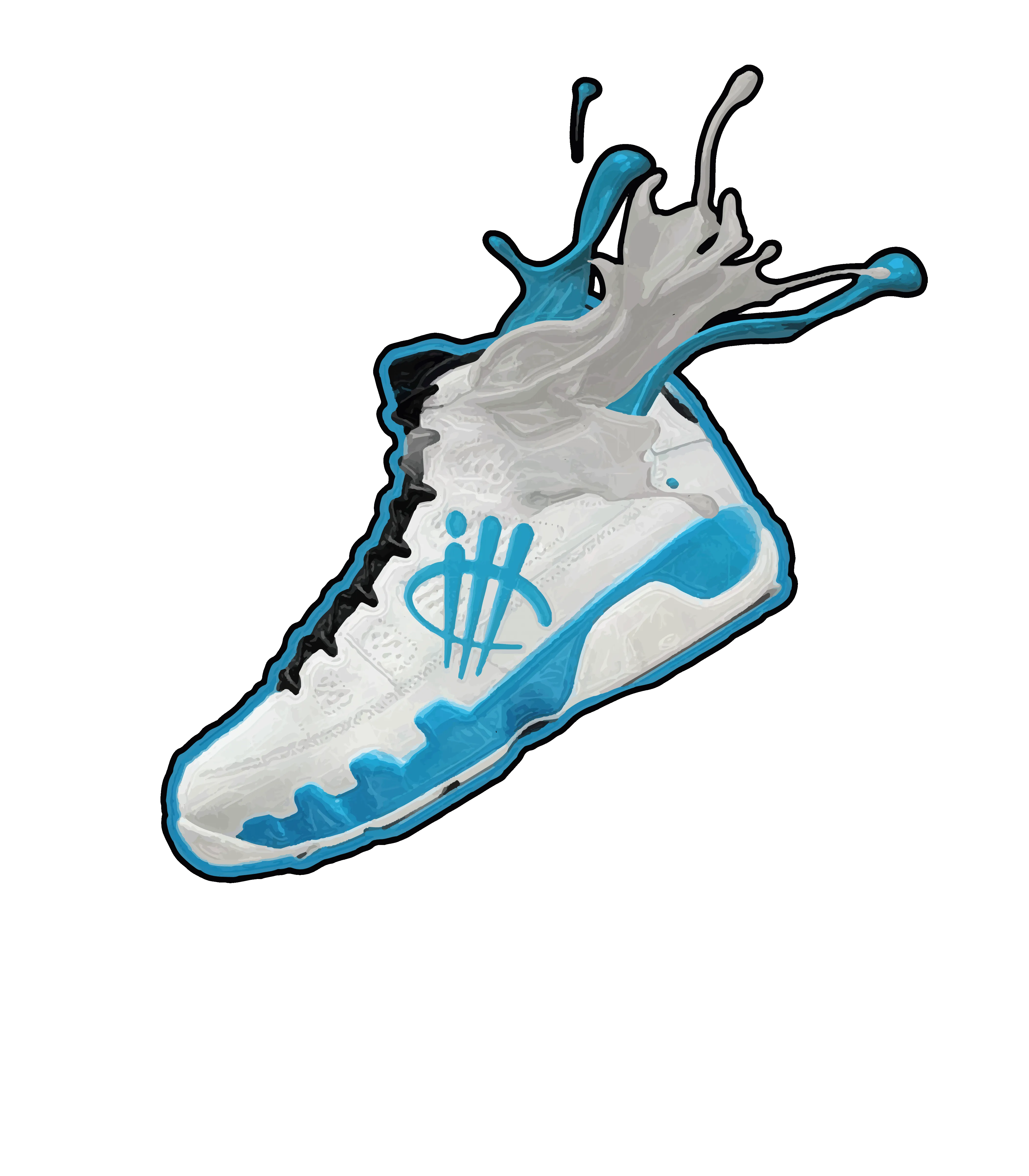 Air Jordan 9 “Powder Blue” | illcurrency White T-Shirt (SPLASH 9)