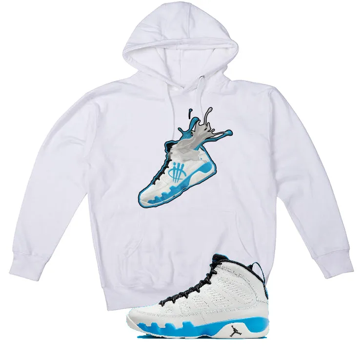 Air Jordan 9 “Powder Blue” | illcurrency White T-Shirt (SPLASH 9)