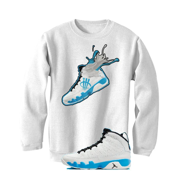 Air Jordan 9 “Powder Blue” | illcurrency White T-Shirt (SPLASH 9)