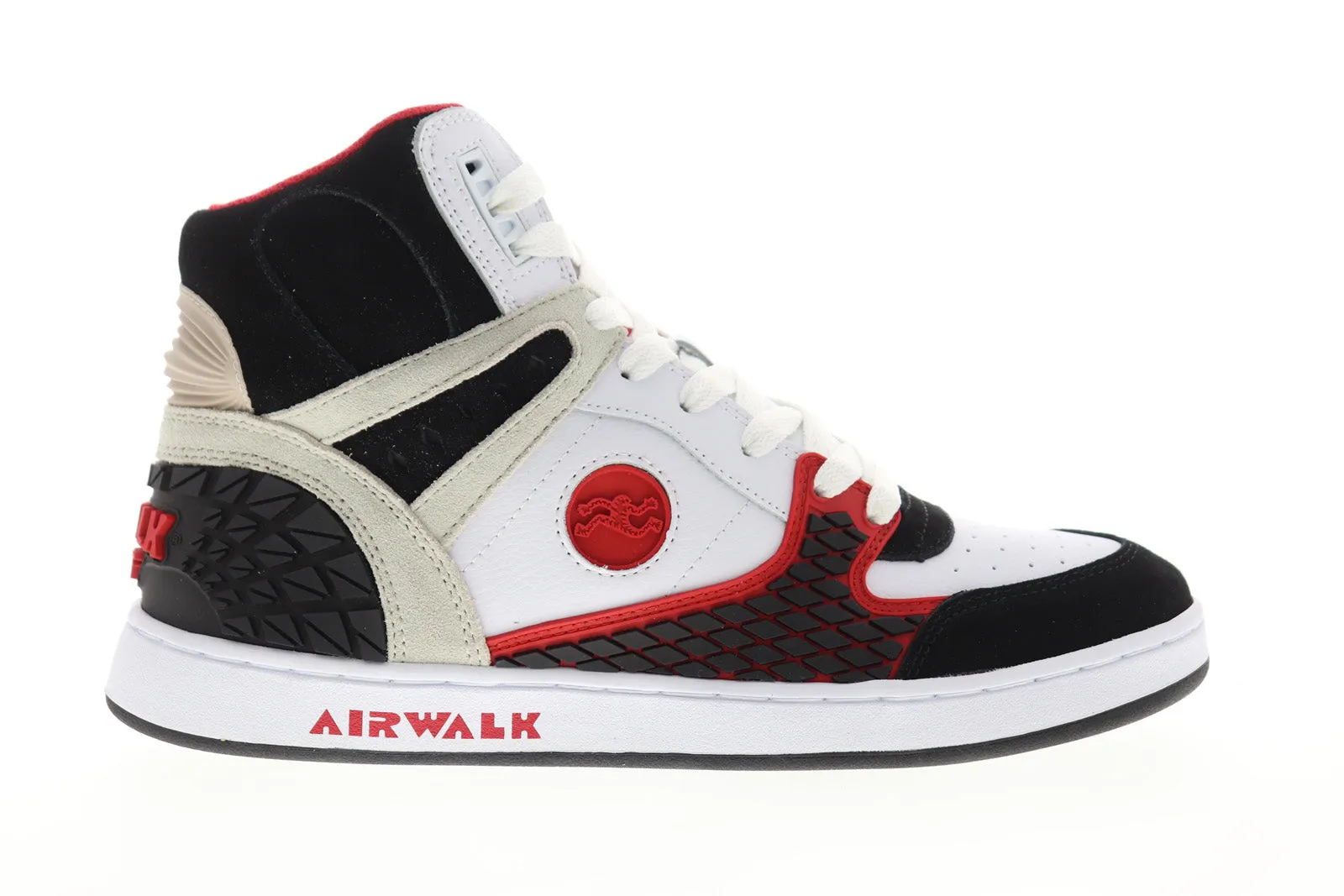 Airwalk Prototype 600 Mens White Leather Skate Sneakers Shoes