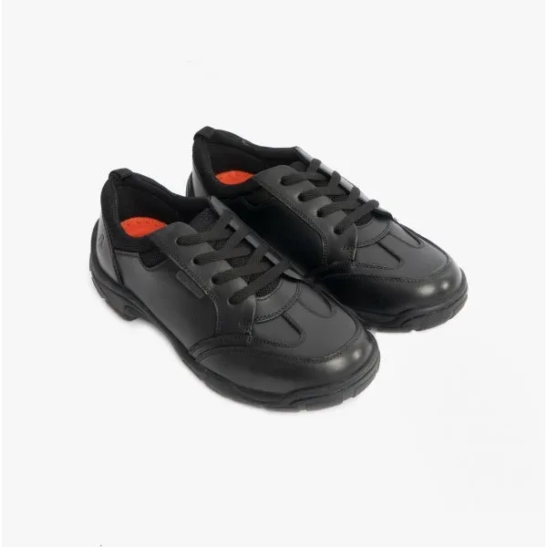 ALVIN Boys Leather Lace-Up Shoes Black