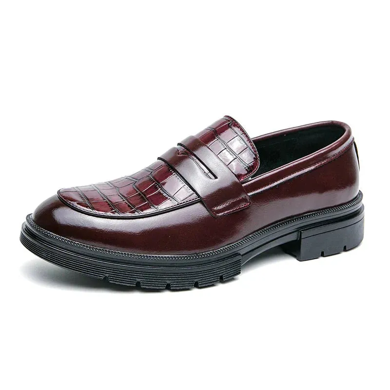 Amozae- Sinwol Croc Patent Sleek Loafers