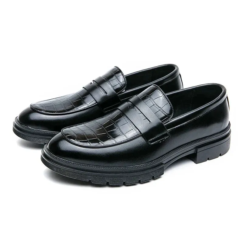 Amozae- Sinwol Croc Patent Sleek Loafers