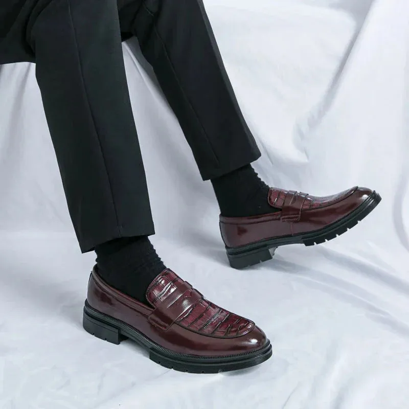 Amozae- Sinwol Croc Patent Sleek Loafers