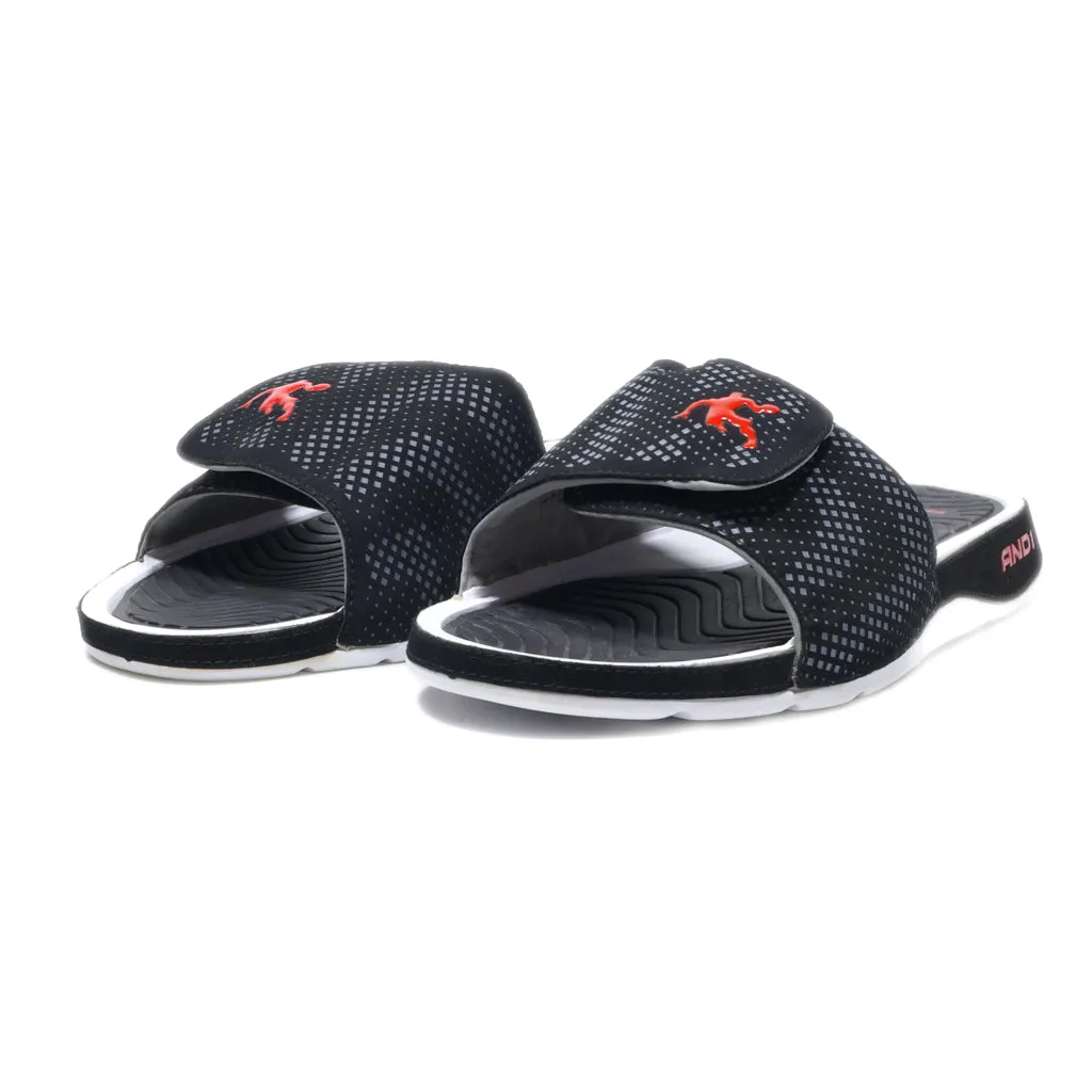 And1 Sliders Fabric Black Colour For Men