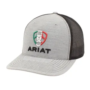 Ariat Mexico Flag Grey Baseball Cap