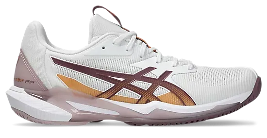 Asics Solution Speed FF 3 Women's Tennis Shoe White/Dusty Mauve