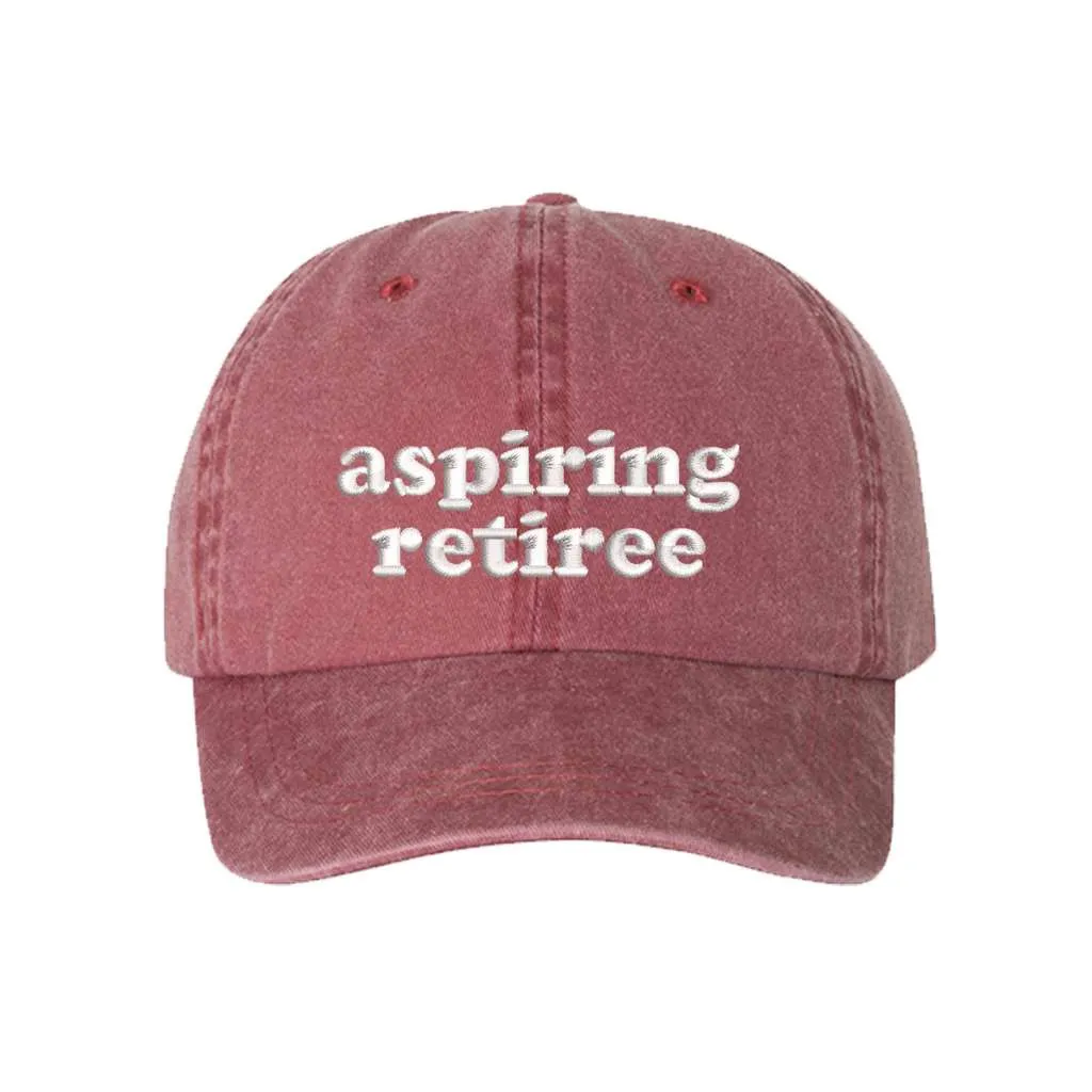 Aspiring Retiree Washed Baseball Hat