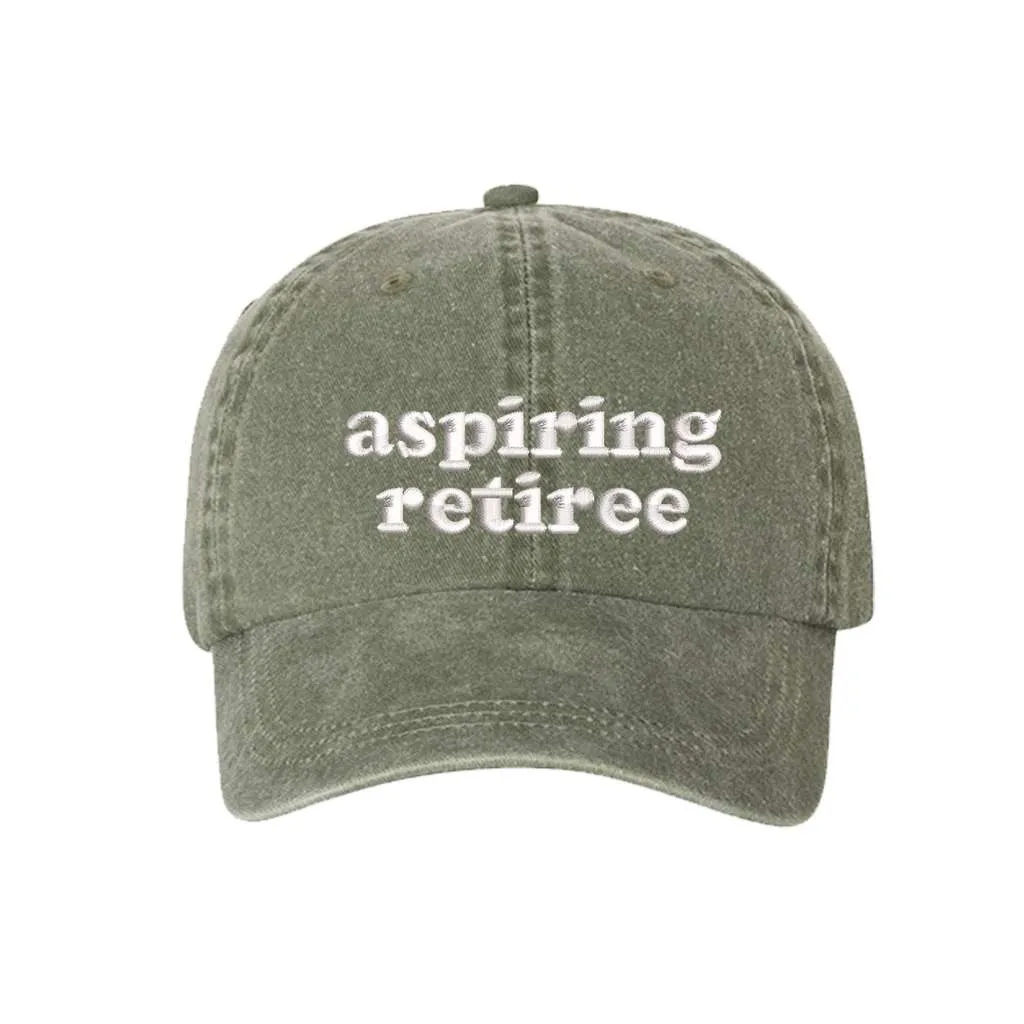 Aspiring Retiree Washed Baseball Hat