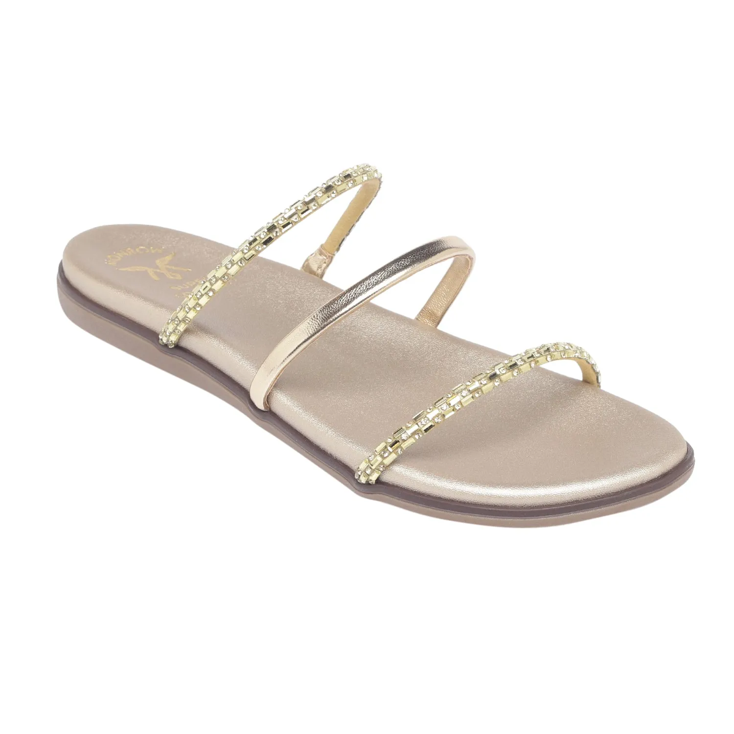 Auckie Monrow Gold Flats