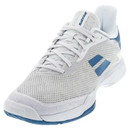 Babolat Men's Jet Tere Tennis Shoes White and Blue