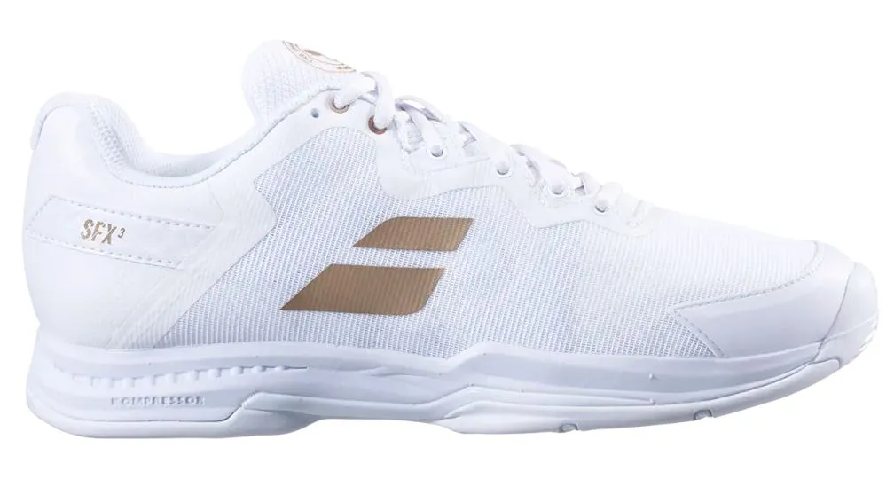 Babolat SFX3 All Court Men's Wimbledon White/Gold Hybrid Tennis Shoe