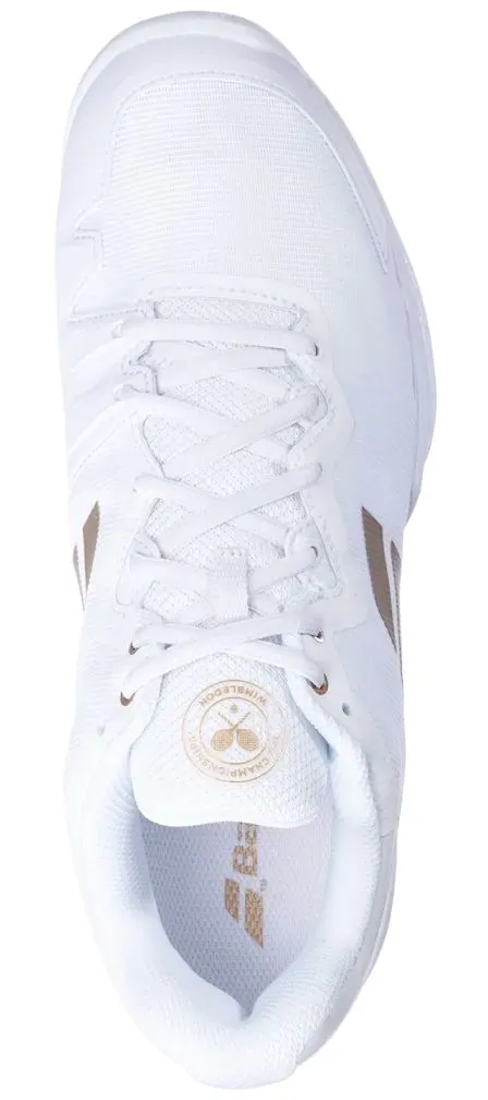 Babolat SFX3 All Court Men's Wimbledon White/Gold Hybrid Tennis Shoe