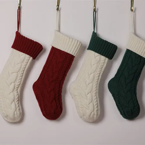 Baby Knitted Christmas Holiday Accessories Socks