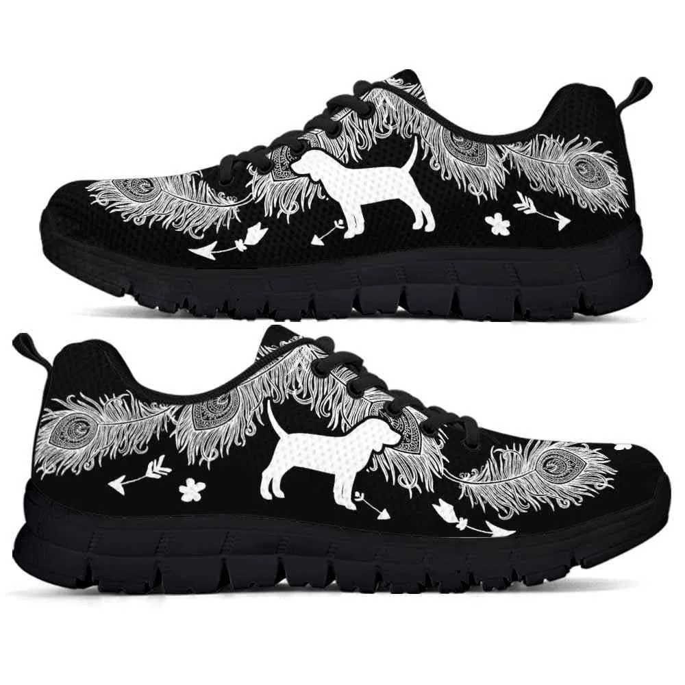 Beagle Hound Sneaker, Beagle Dog Lovers Sneakers Running Shoes Gift Women Men Dog Mom Dog Dad, Beagle Hound Shoes