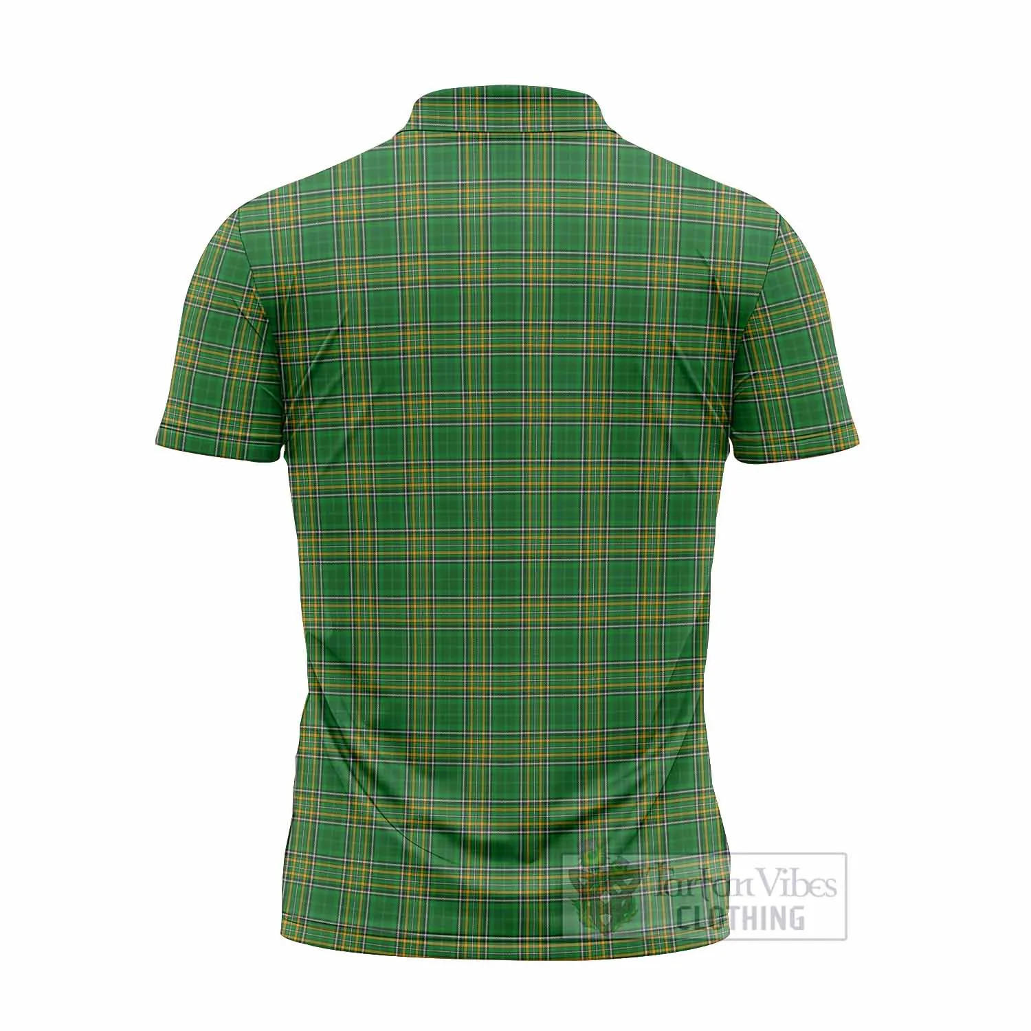 Behan Irish Clan Tartan Zipper Polo Shirt with Coat of Arms