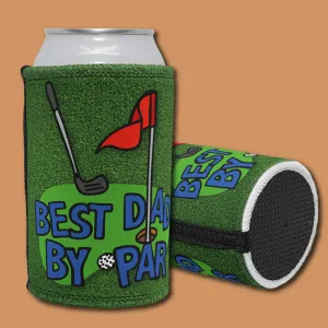 Best Dad By Par Green ⛳ - Stubby Holder