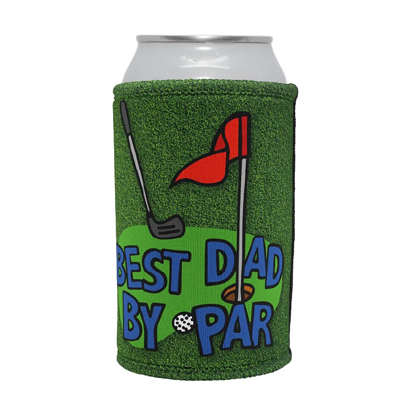 Best Dad By Par Green ⛳ - Stubby Holder