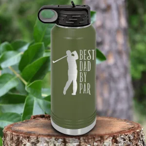 Best Dad By Par Water Bottle