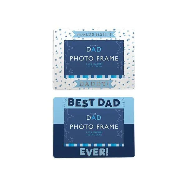 Best Dad Foiled Photo Frame 10x15cm